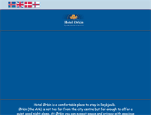 Tablet Screenshot of hotelorkin.is